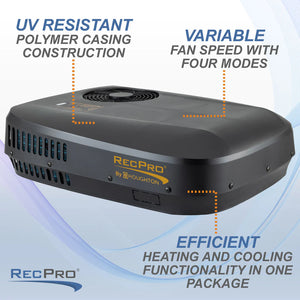 RecPro 48V Air Conditioner with Heat Pump - 9500 BTU